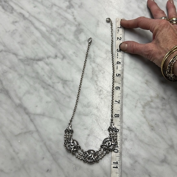 Brighton Rosarita Silver Plated Collar Bib Necklace Retired Stlye - Picture 4 of 6